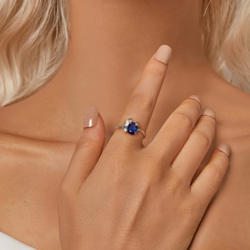 (image for) PANDORA Style Star-Moon Snake Ring - BSR557 - View 6