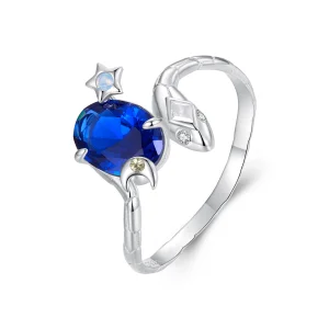 (image for) PANDORA Style Star-Moon Snake Ring - BSR557