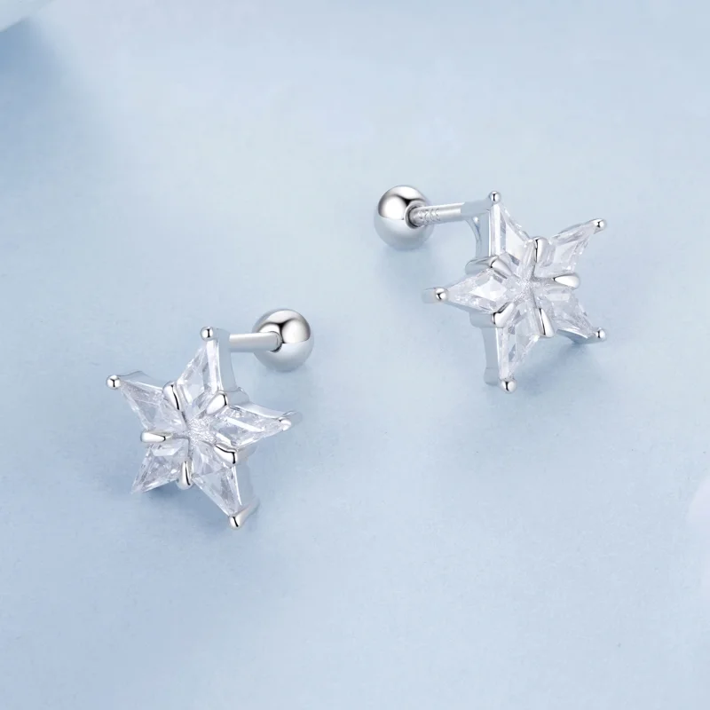 (image for) PANDORA Style Star sparkle earrings - BSE1009 - View 3