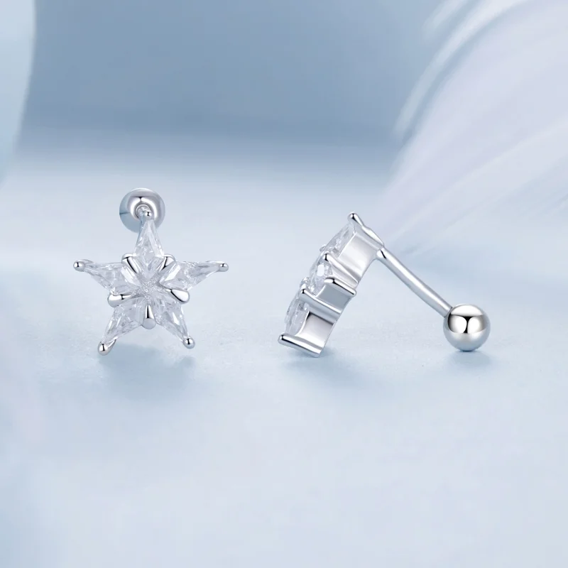 (image for) PANDORA Style Star sparkle earrings - BSE1009 - View 4