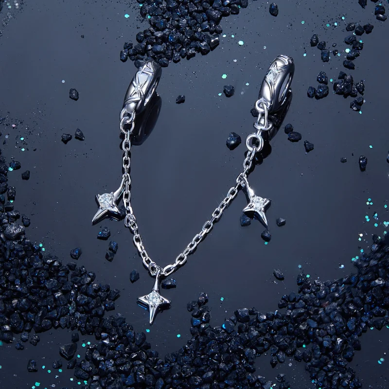 (image for) PANDORA Style Starburst Safety Chain - SCC2789 - View 3