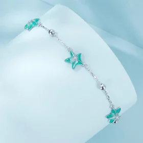 PANDORA Style Starfish Teal Bracelet - SCB276 PANDORA Style Starfish Teal Bracelet - SCB276
