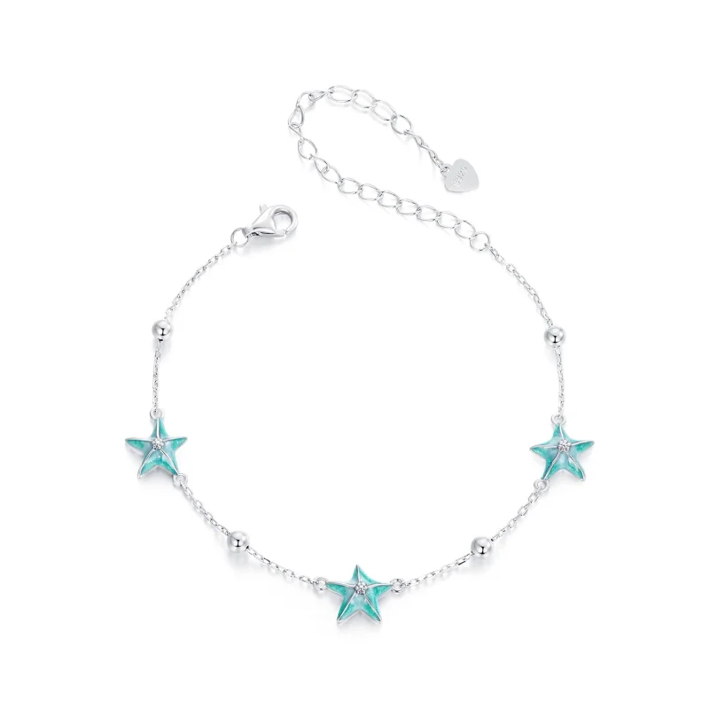 (image for) PANDORA Style Starfish Teal Bracelet - SCB276 - Product Image