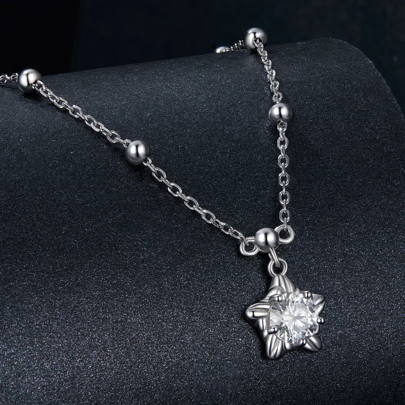 (image for) PANDORA Style Starlight 0.5ct necklace (with one certificate) - MSN036 - View 2