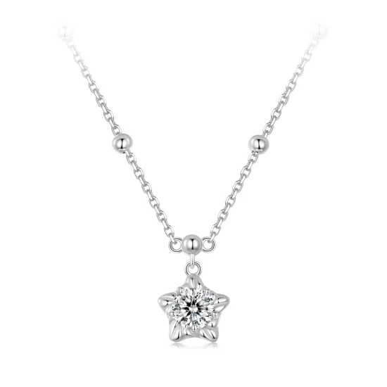 PANDORA Style Starlight 0.5ct necklace (with one certificate) - MSN036