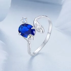 PANDORA Style Star-Moon Snake Ring - BSR557 PANDORA Style Star-Moon Snake Ring - BSR557