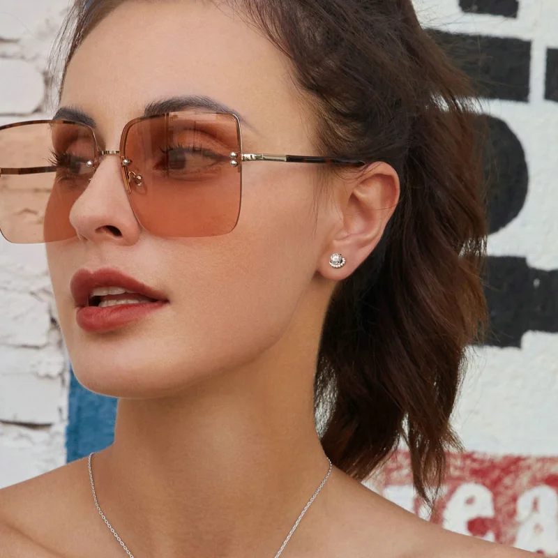 (image for) PANDORA Style Starry Moissanite 0.5ct earrings (two certificates) - MSE054 - View 8