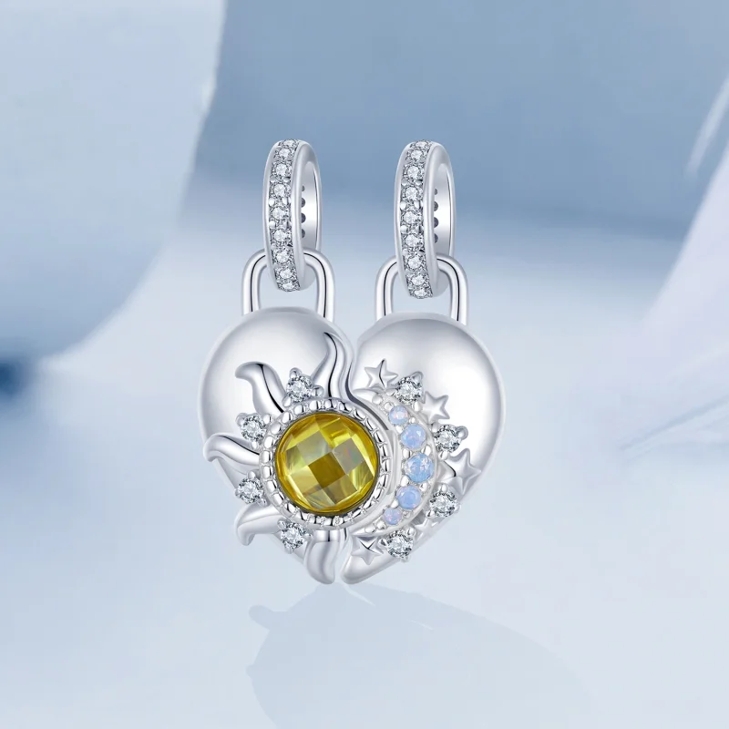 (image for) PANDORA Style Sun and Moon Love Pendant - BSC1034 - View 2