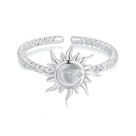 (image for) PANDORA Style Sun and Moon Open Ring - SCR1038-E