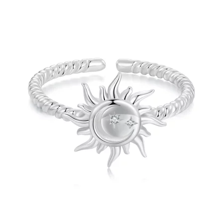 PANDORA Style Sun and Moon Open Ring - SCR1038-E PANDORA Style Sun and Moon Open Ring - SCR1038-E