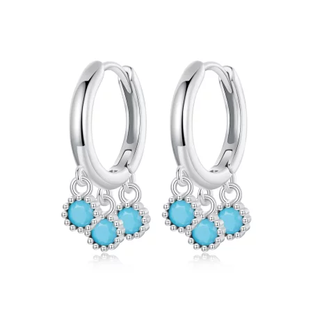 PANDORA Style Turquoise earrings - BSE1019 PANDORA Style Turquoise earrings - BSE1019