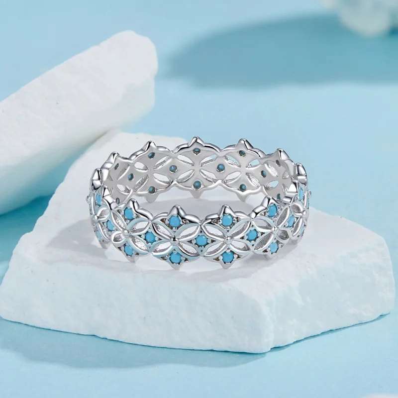 (image for) PANDORA Style Turquoise Ring - BSR556 - View 3