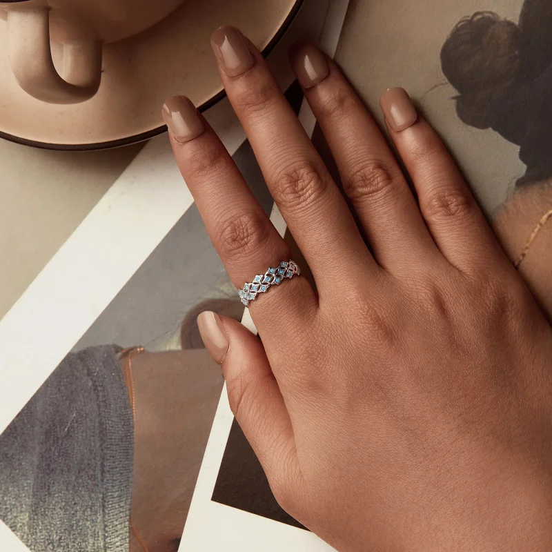 (image for) PANDORA Style Turquoise Ring - BSR556 - View 4