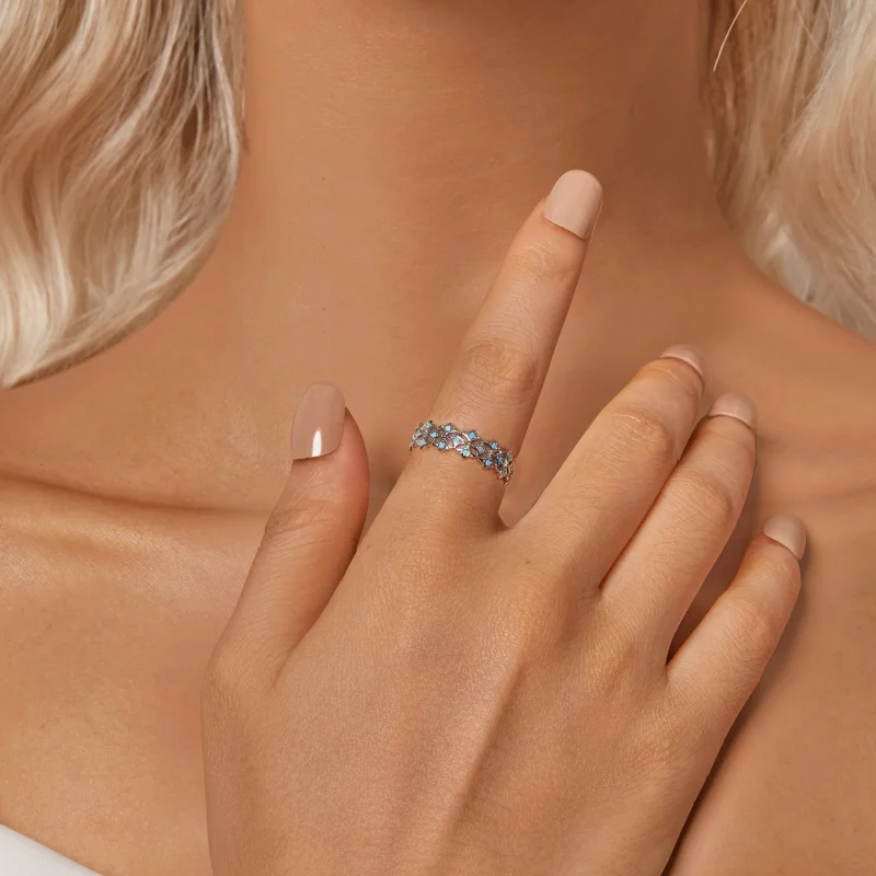 (image for) PANDORA Style Turquoise Ring - BSR556 - View 6