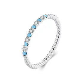 PANDORA Style Turquoise Ring - SCR1024 PANDORA Style Turquoise Ring - SCR1024
