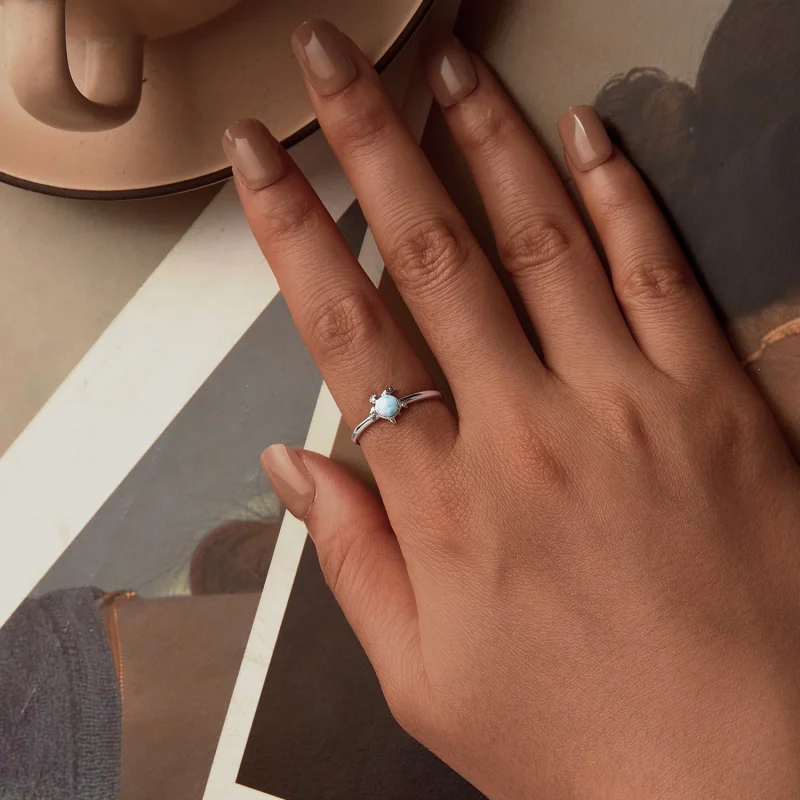 (image for) PANDORA Style Turtle Open Ring - BSR553-E - View 4