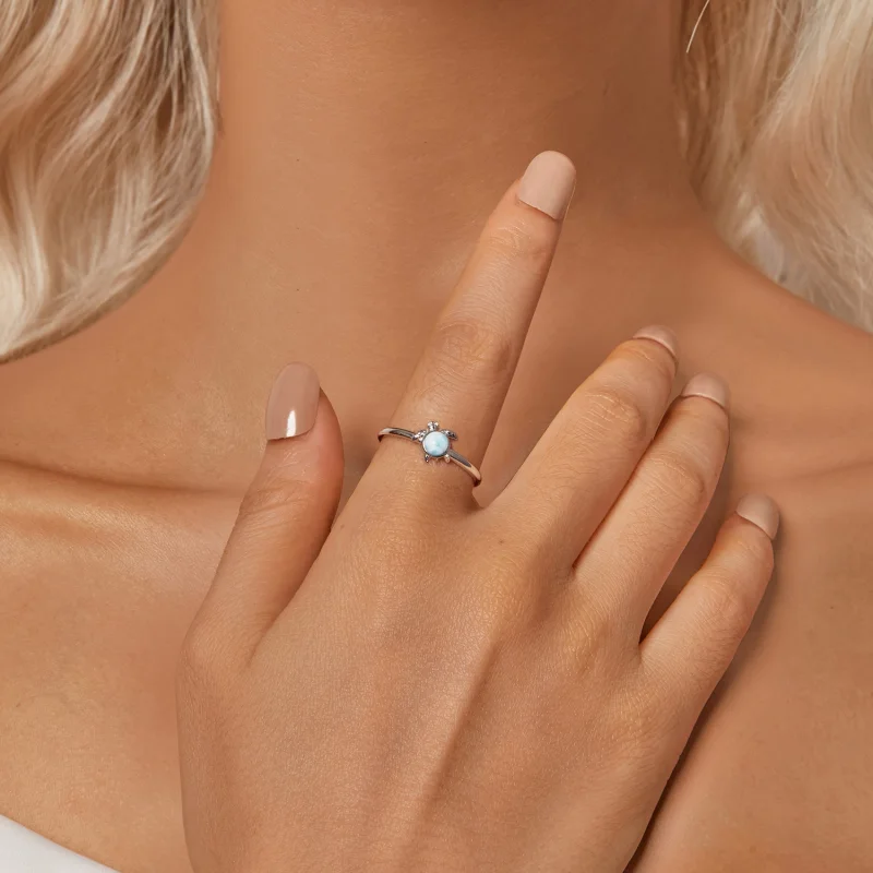 (image for) PANDORA Style Turtle Open Ring - BSR553-E - View 6