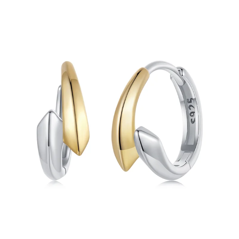 (image for) PANDORA Style Two-tone earrings - BSE1021 - Product Image