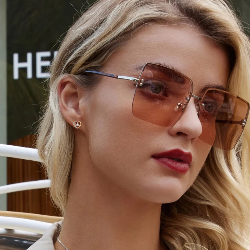 (image for) PANDORA Style Two-tone heart earrings - BSE1027 - View 8