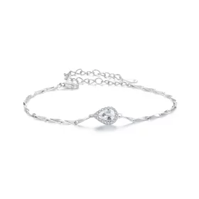 PANDORA Style Sparkling Water Drop Bracelet - BSB185 PANDORA Style Sparkling Water Drop Bracelet - BSB185