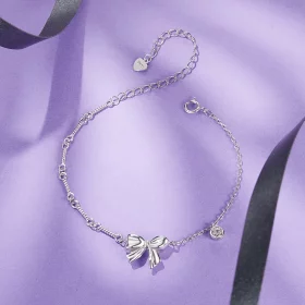 PANDORA 风格蝴蝶结手链 - BSB187 PANDORA 风格蝴蝶结手链 - BSB187