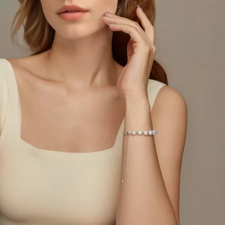 PANDORA风格贝壳串珠流苏手链 - BSB189