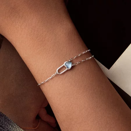 PANDORA Style Natural Aquamarine Bracelet - BSB191