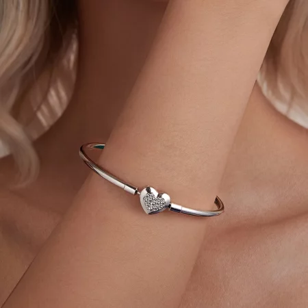 PANDORA风格心形基础手镯 - BSB192