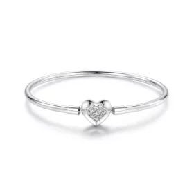 PANDORA风格心形基础手镯 - BSB192 PANDORA风格心形基础手镯 - BSB192