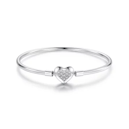 PANDORA风格心形基础手镯 - BSB192
