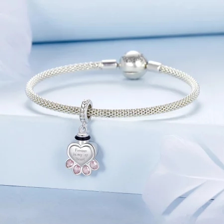 PANDORA风格宠物骨灰盒纪念盒吊坠 - BSC1037