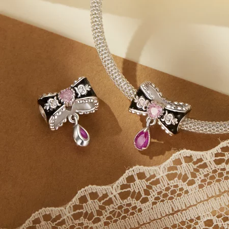 PANDORA Style Romantic Bow Beads - BSC1055