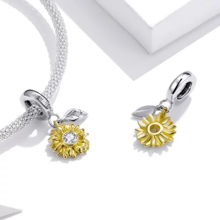 PANDORA Style Shining Sunflower Dangle - BSC462
