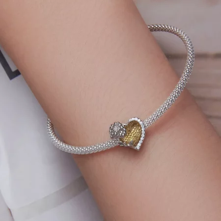 PANDORA 风格十一月生辰石心形串饰 - BSC660-11