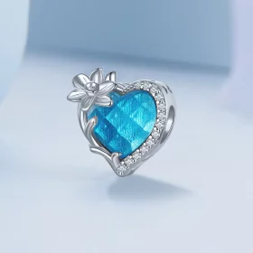 PANDORA Style March Birthstone Heart Charm - BSC660-3 PANDORA Style March Birthstone Heart Charm - BSC660-3