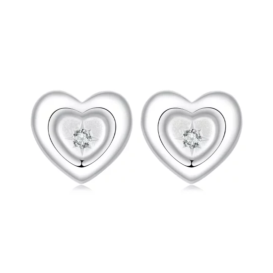 PANDORA Style Heart Starburst Earrings - BSE1045