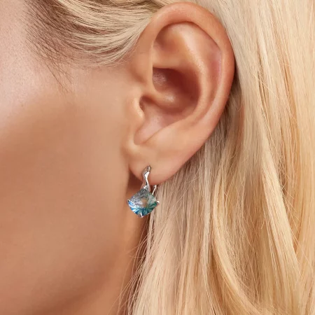 PANDORA Style Turquoise Tourmaline Earrings - BSE1047