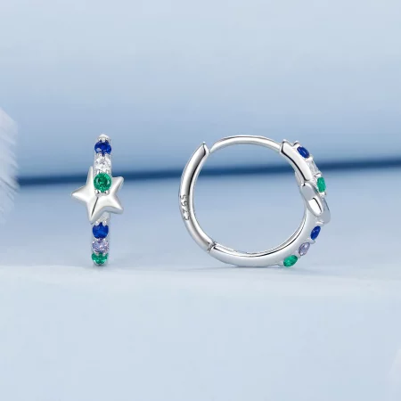 PANDORA Style Colorful Star Earrings - BSE1048