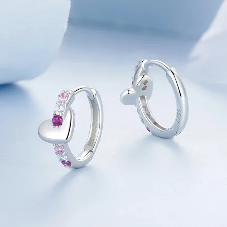 PANDORA Style Colorful Heart Earrings - BSE1049