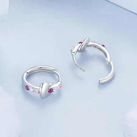 PANDORA Style Colorful Heart Earrings - BSE1049
