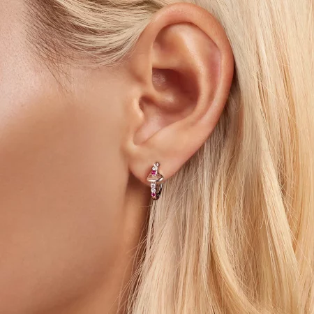 PANDORA Style Colorful Heart Earrings - BSE1049