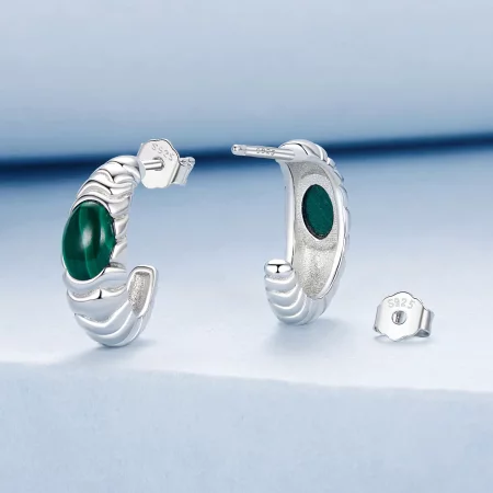 PANDORA Style Malachite Earrings - BSE1057