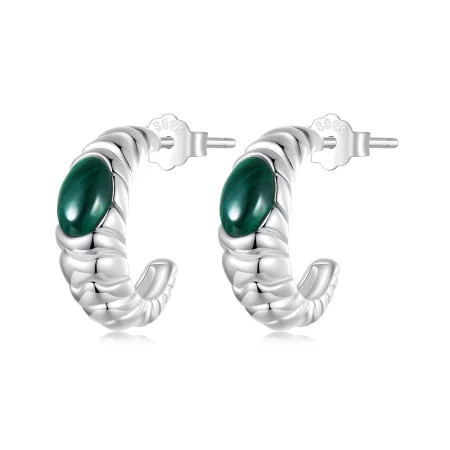 PANDORA Style Malachite Earrings - BSE1057