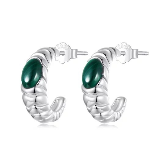 PANDORA Style Malachite Earrings - BSE1057