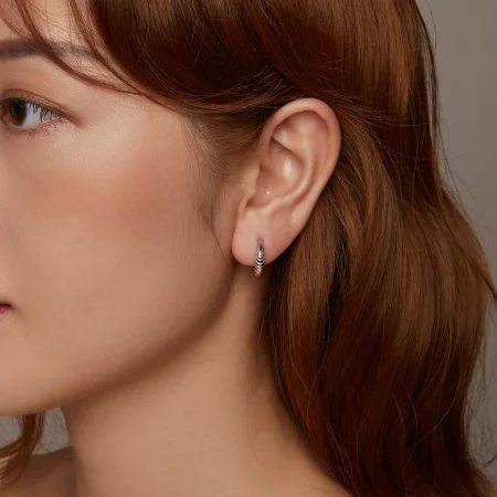 PANDORA Style Temperament Texture Earrings - BSE1058