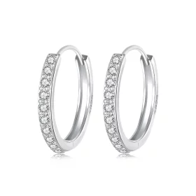 PANDORA Style Simple Sterling Silver Earrings - BSE1060-AL PANDORA Style Simple Sterling Silver Earrings - BSE1060-AL
