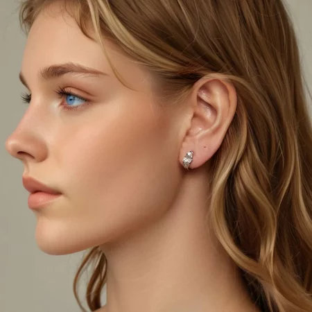 PANDORA Style Sparkling Silver Earrings - BSE1062