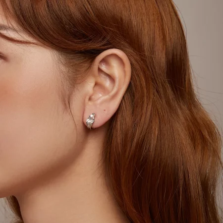 PANDORA Style Sparkling Silver Earrings - BSE1062