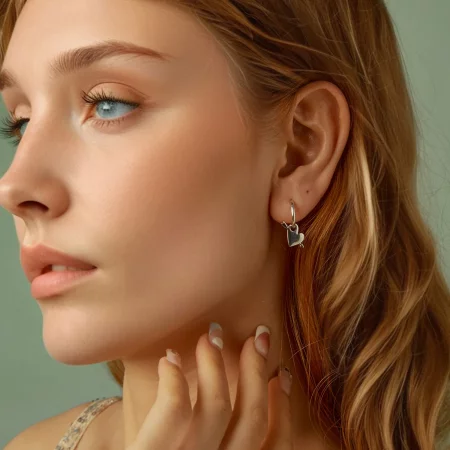 PANDORA风格 穿心耳钉 - BSE1082
