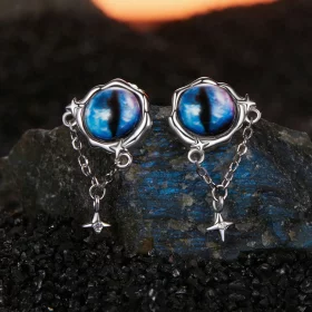 PANDORA风格恶魔之眼耳环 - BSE1092 PANDORA风格恶魔之眼耳环 - BSE1092